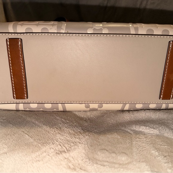 Tory Burch T-monogram contrast embossed small Tote w/wallet - Picture 4 of 6